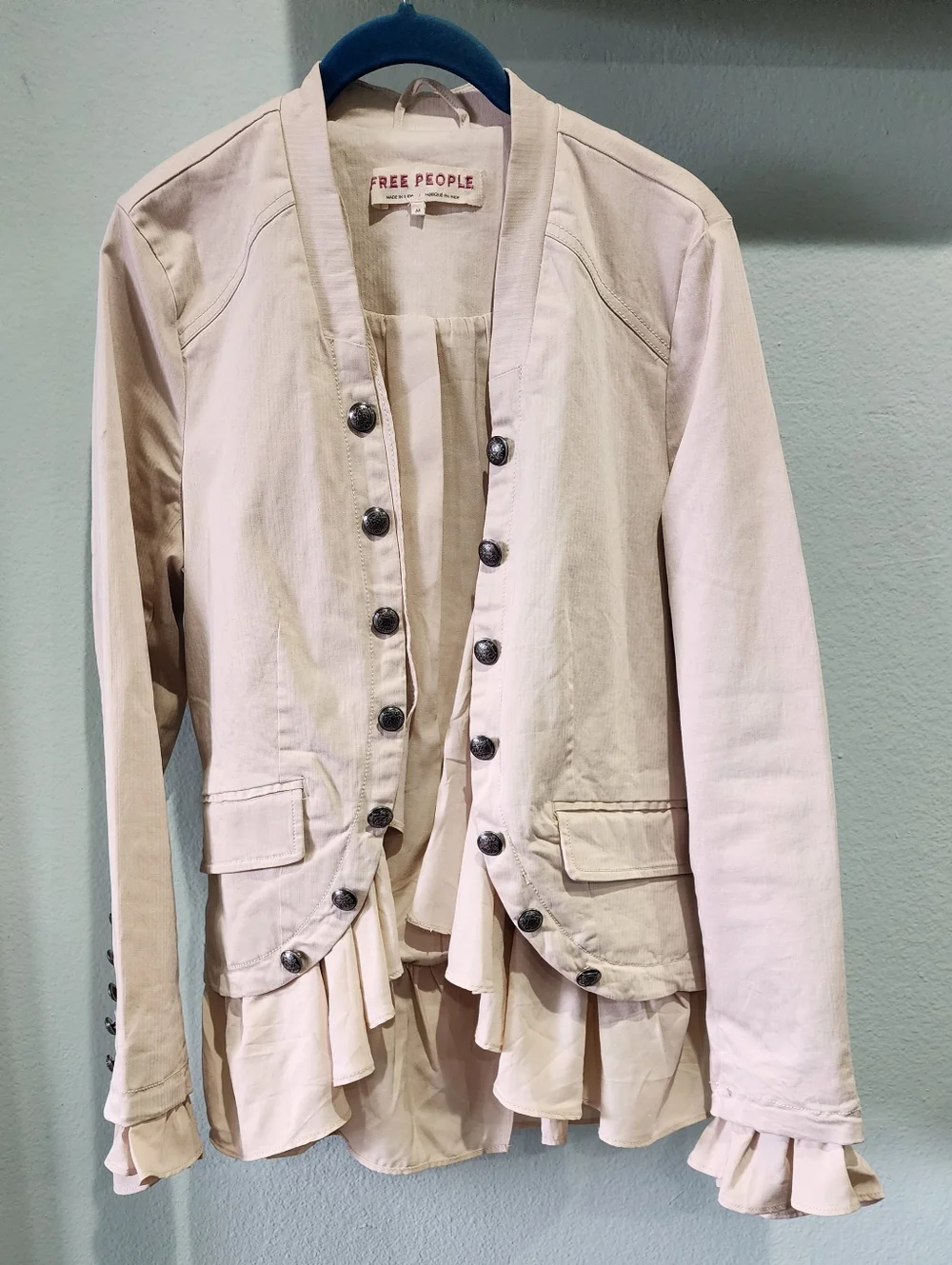FREE PEOPLE | Romantic Ruffles Jacket | Medium - Picture 2 of 8